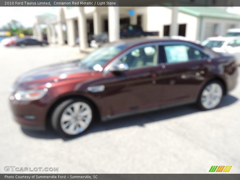 Cinnamon Red Metallic / Light Stone 2010 Ford Taurus Limited