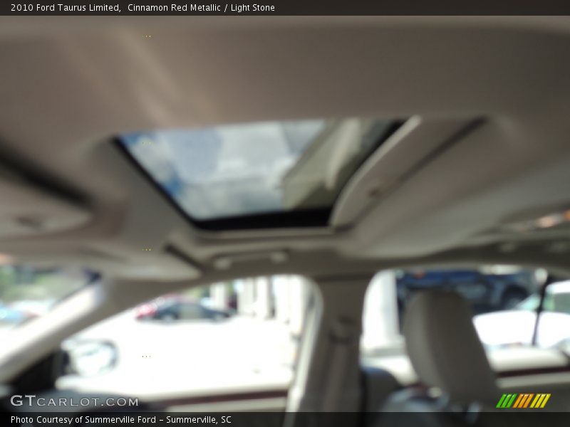 Cinnamon Red Metallic / Light Stone 2010 Ford Taurus Limited