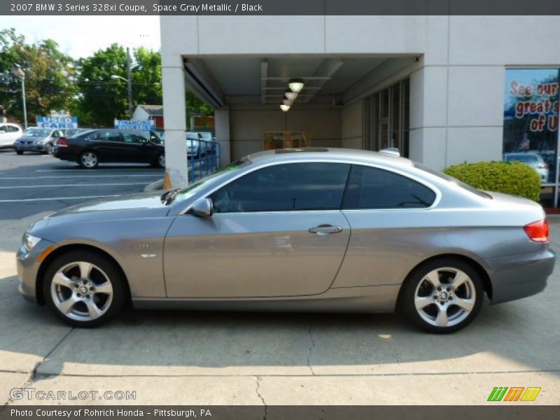 Space Gray Metallic / Black 2007 BMW 3 Series 328xi Coupe