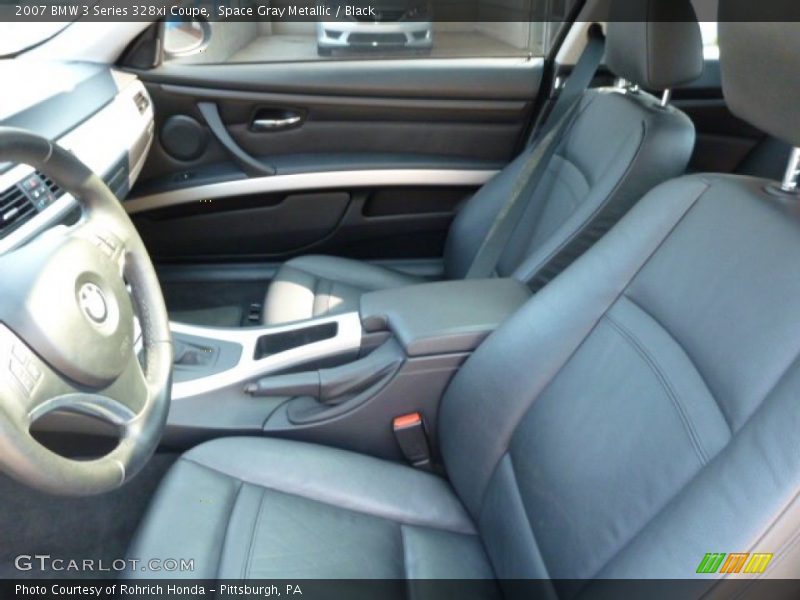 Space Gray Metallic / Black 2007 BMW 3 Series 328xi Coupe