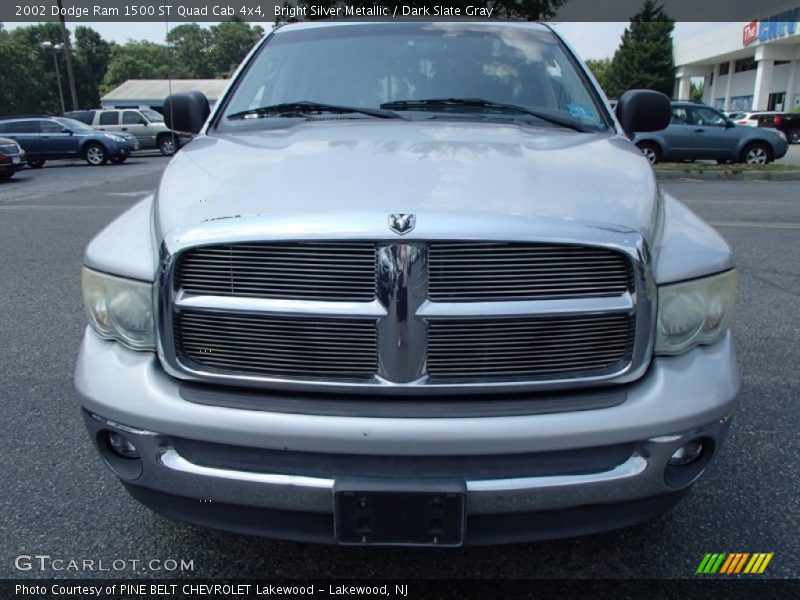 Bright Silver Metallic / Dark Slate Gray 2002 Dodge Ram 1500 ST Quad Cab 4x4