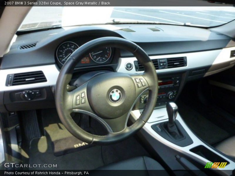 Space Gray Metallic / Black 2007 BMW 3 Series 328xi Coupe