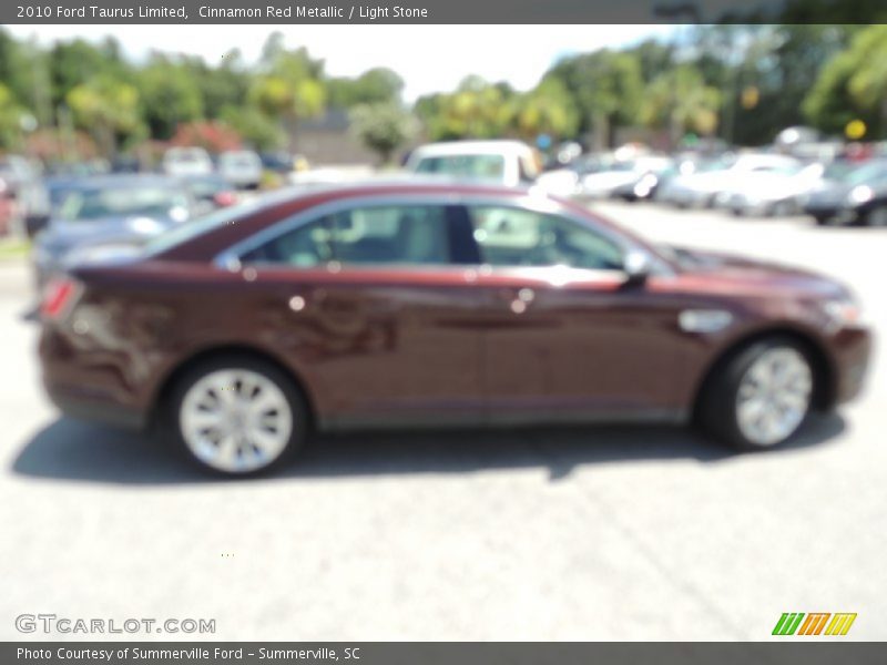 Cinnamon Red Metallic / Light Stone 2010 Ford Taurus Limited
