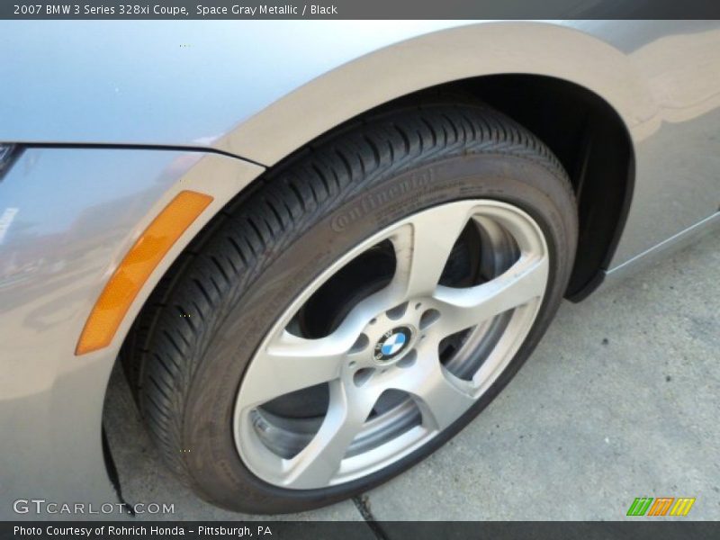 Space Gray Metallic / Black 2007 BMW 3 Series 328xi Coupe