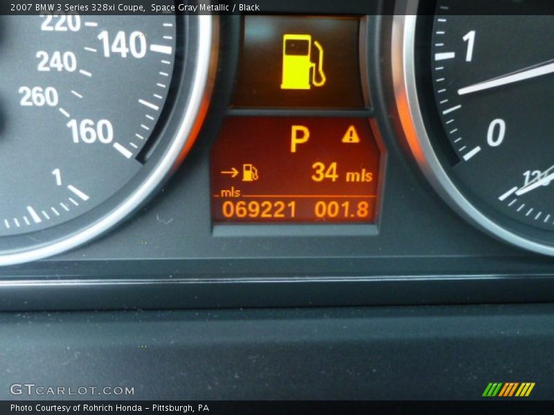Space Gray Metallic / Black 2007 BMW 3 Series 328xi Coupe