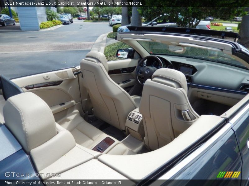Steel Grey Metallic / Almond/Mocha 2011 Mercedes-Benz E 550 Cabriolet