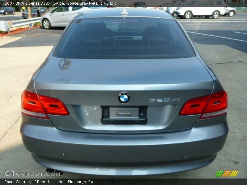 Space Gray Metallic / Black 2007 BMW 3 Series 328xi Coupe