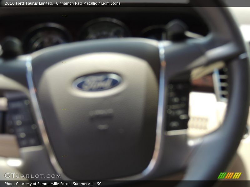 Cinnamon Red Metallic / Light Stone 2010 Ford Taurus Limited