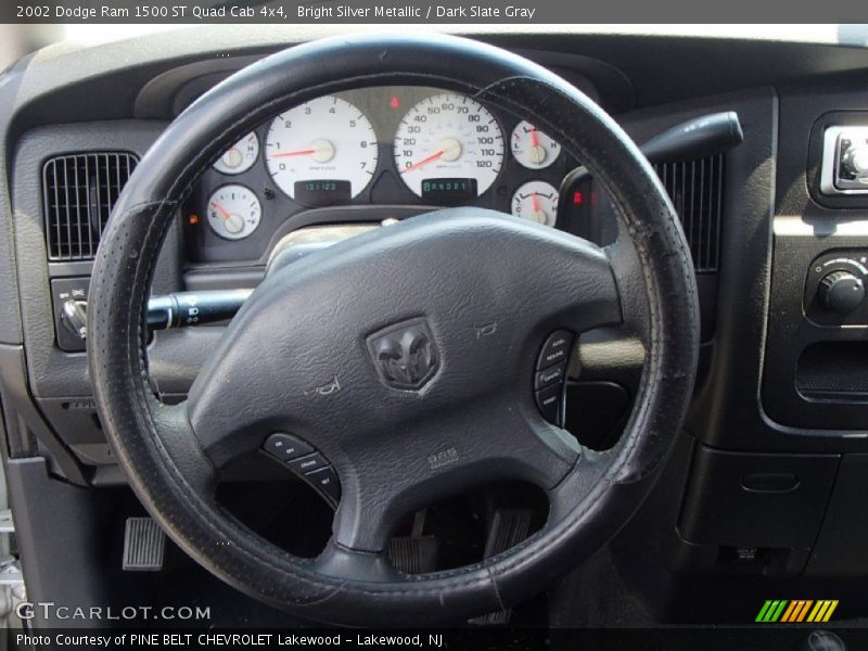 Bright Silver Metallic / Dark Slate Gray 2002 Dodge Ram 1500 ST Quad Cab 4x4