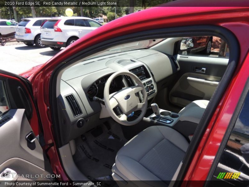 Red Candy Metallic / Medium Light Stone 2010 Ford Edge SE