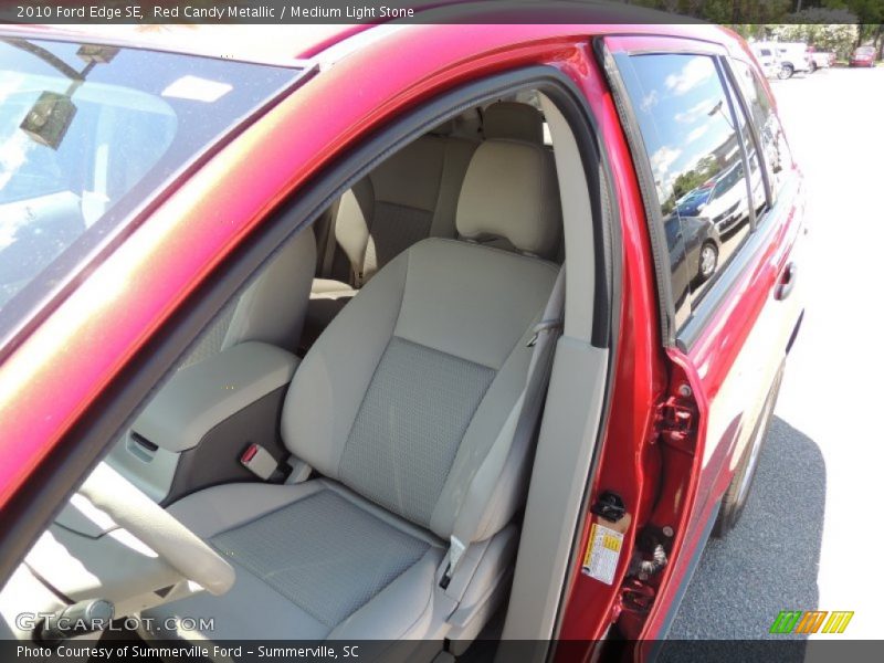 Red Candy Metallic / Medium Light Stone 2010 Ford Edge SE