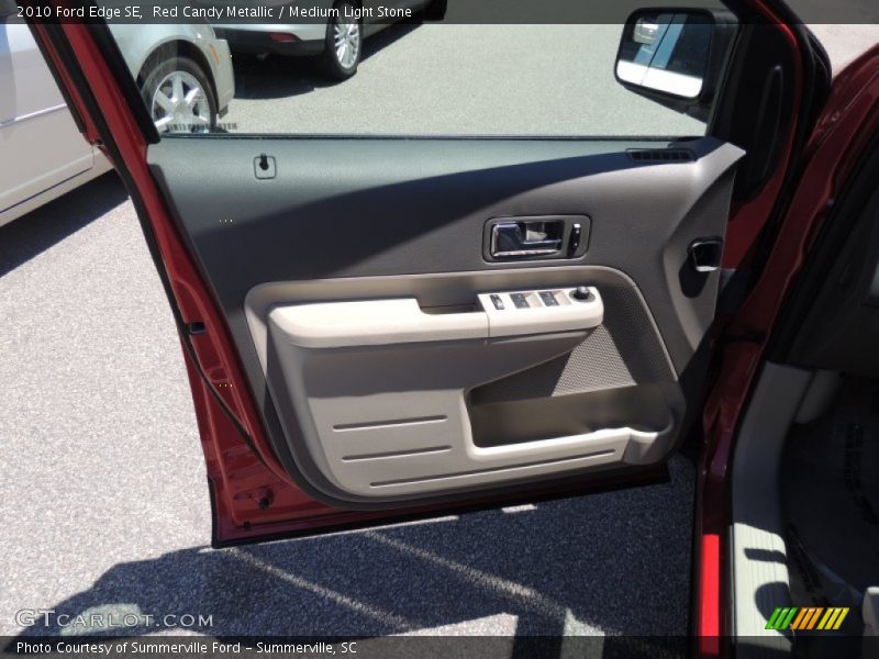 Red Candy Metallic / Medium Light Stone 2010 Ford Edge SE