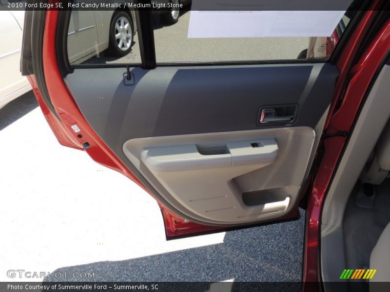 Red Candy Metallic / Medium Light Stone 2010 Ford Edge SE