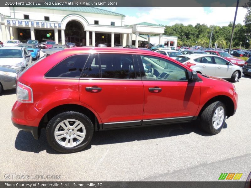 Red Candy Metallic / Medium Light Stone 2010 Ford Edge SE