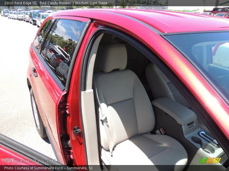 Red Candy Metallic / Medium Light Stone 2010 Ford Edge SE