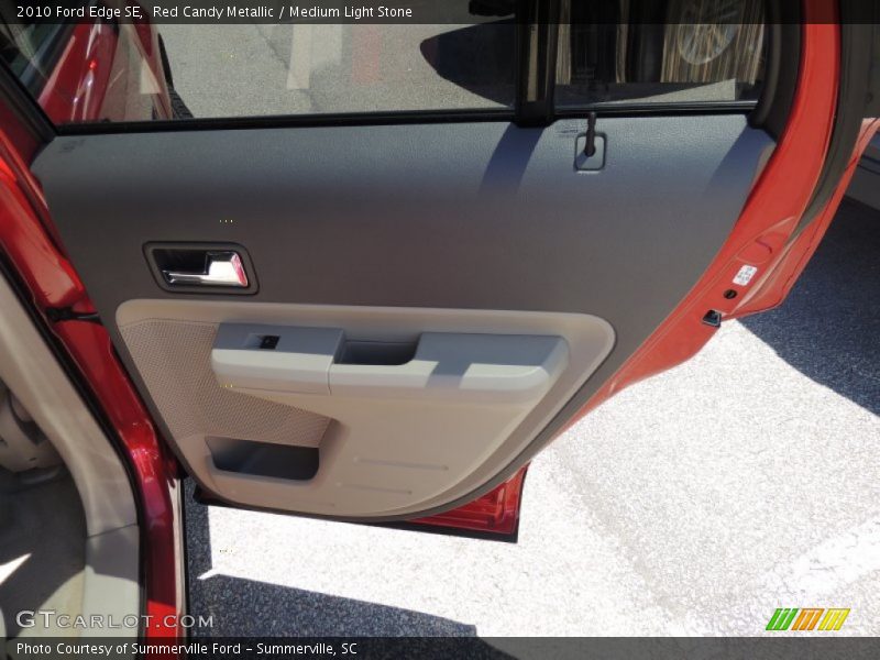 Red Candy Metallic / Medium Light Stone 2010 Ford Edge SE