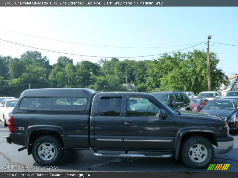 Dark Gray Metallic / Medium Gray 2003 Chevrolet Silverado 1500 Z71 Extended Cab 4x4