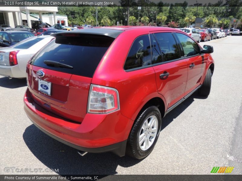 Red Candy Metallic / Medium Light Stone 2010 Ford Edge SE