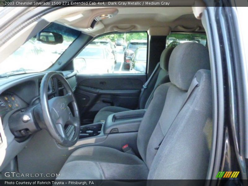 Dark Gray Metallic / Medium Gray 2003 Chevrolet Silverado 1500 Z71 Extended Cab 4x4