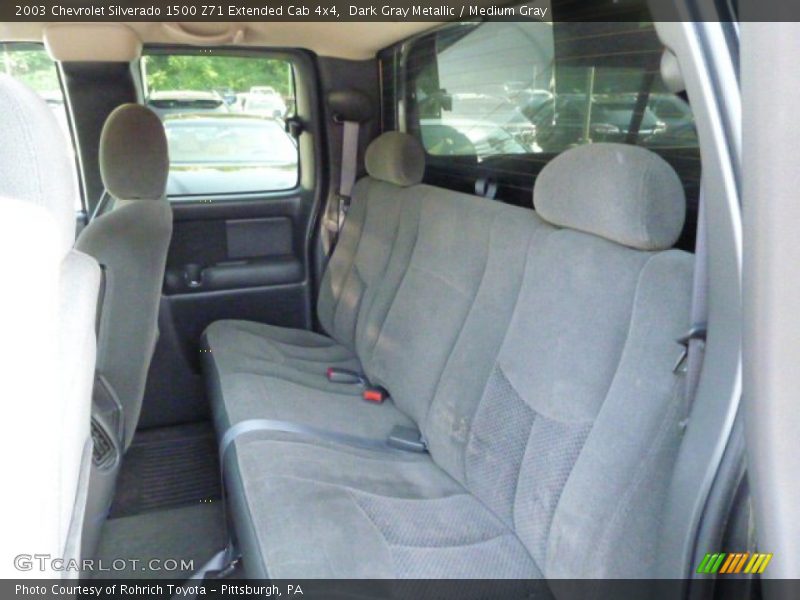 Dark Gray Metallic / Medium Gray 2003 Chevrolet Silverado 1500 Z71 Extended Cab 4x4
