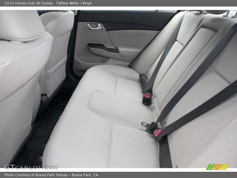 Taffeta White / Beige 2013 Honda Civic EX Sedan