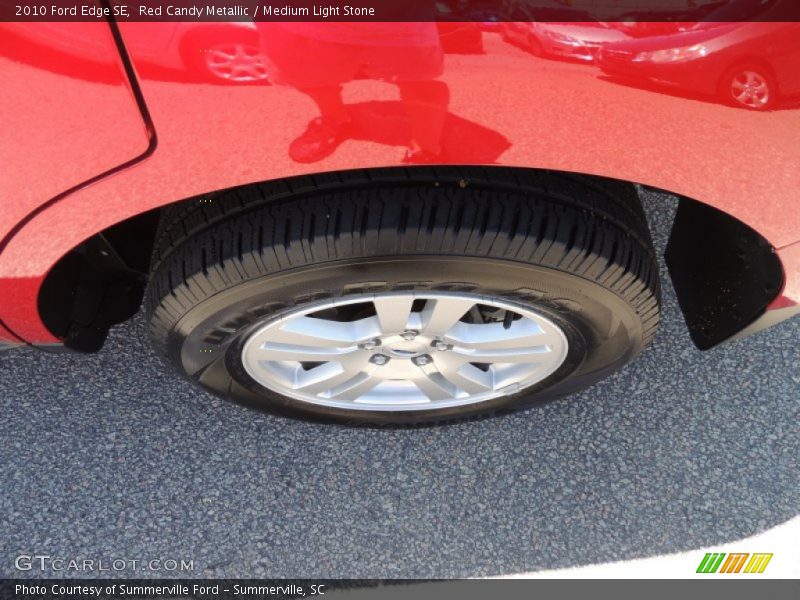 Red Candy Metallic / Medium Light Stone 2010 Ford Edge SE