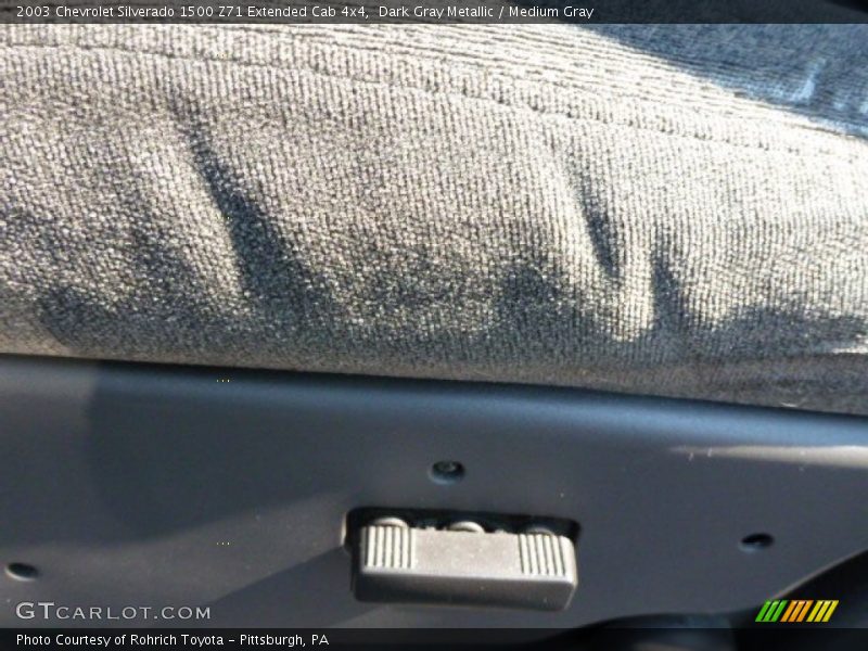 Dark Gray Metallic / Medium Gray 2003 Chevrolet Silverado 1500 Z71 Extended Cab 4x4