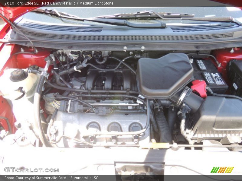 Red Candy Metallic / Medium Light Stone 2010 Ford Edge SE