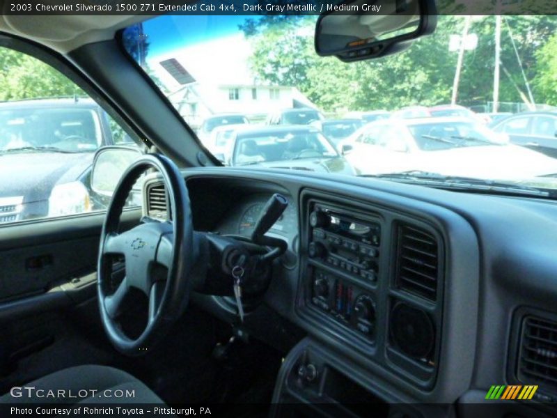 Dark Gray Metallic / Medium Gray 2003 Chevrolet Silverado 1500 Z71 Extended Cab 4x4