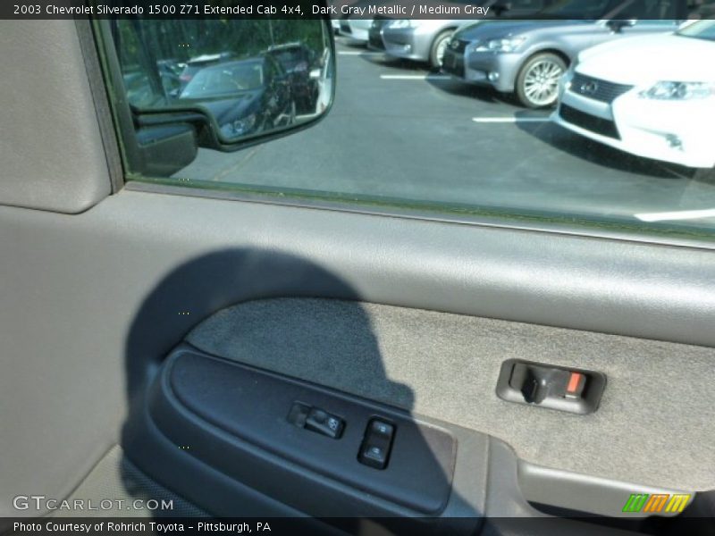 Dark Gray Metallic / Medium Gray 2003 Chevrolet Silverado 1500 Z71 Extended Cab 4x4
