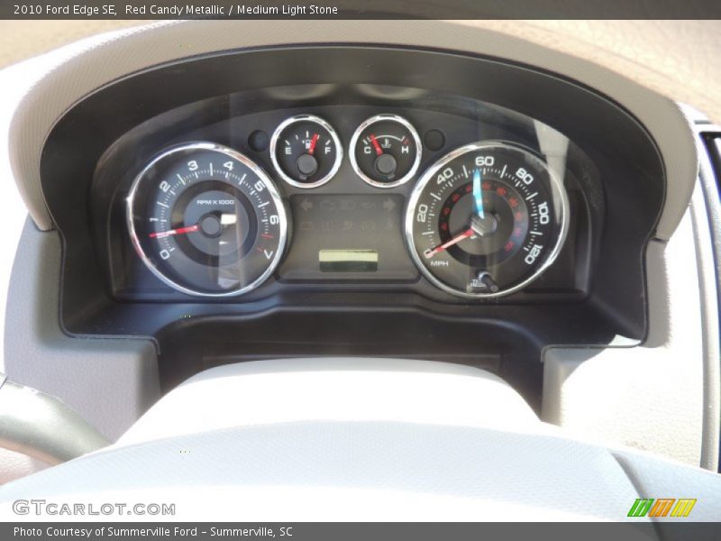 Red Candy Metallic / Medium Light Stone 2010 Ford Edge SE