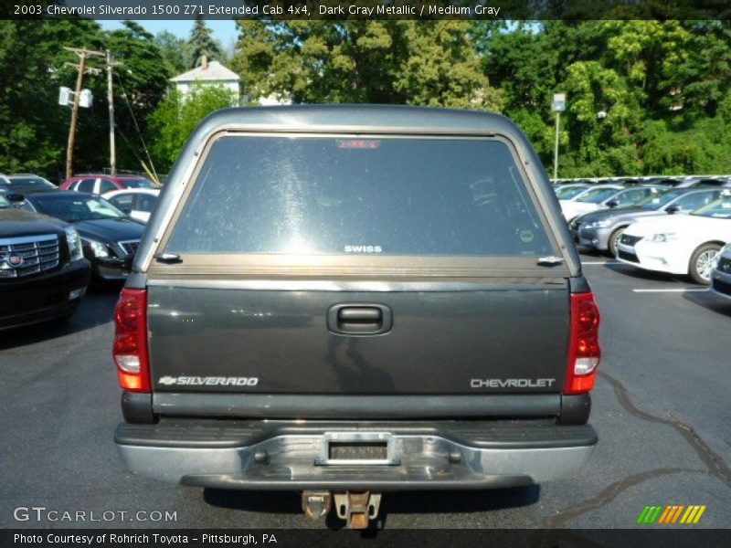 Dark Gray Metallic / Medium Gray 2003 Chevrolet Silverado 1500 Z71 Extended Cab 4x4