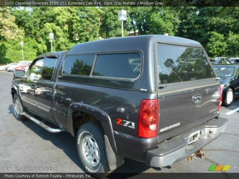 Dark Gray Metallic / Medium Gray 2003 Chevrolet Silverado 1500 Z71 Extended Cab 4x4