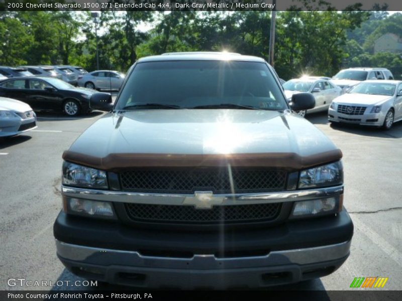 Dark Gray Metallic / Medium Gray 2003 Chevrolet Silverado 1500 Z71 Extended Cab 4x4