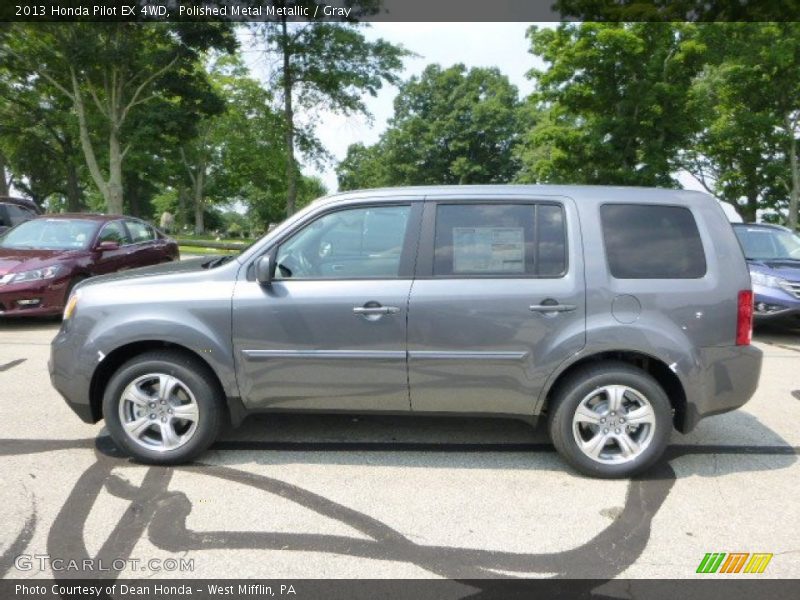 Polished Metal Metallic / Gray 2013 Honda Pilot EX 4WD