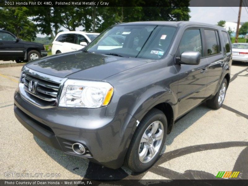 Polished Metal Metallic / Gray 2013 Honda Pilot EX 4WD