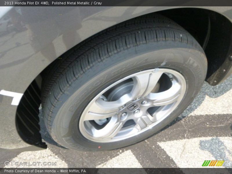 Polished Metal Metallic / Gray 2013 Honda Pilot EX 4WD