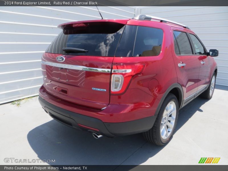 Ruby Red / Charcoal Black 2014 Ford Explorer Limited