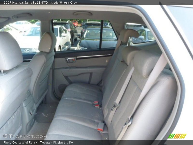 Arctic White / Gray 2007 Hyundai Santa Fe SE 4WD