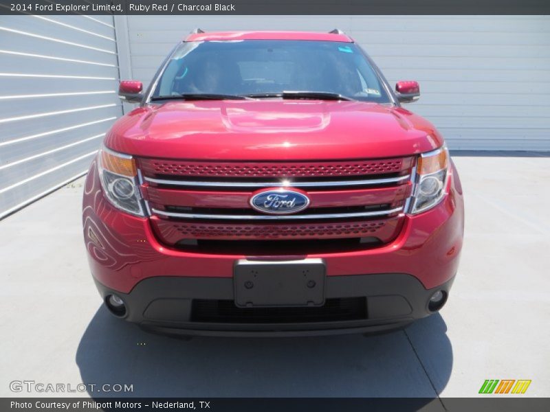 Ruby Red / Charcoal Black 2014 Ford Explorer Limited