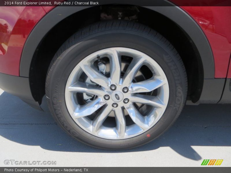 Ruby Red / Charcoal Black 2014 Ford Explorer Limited