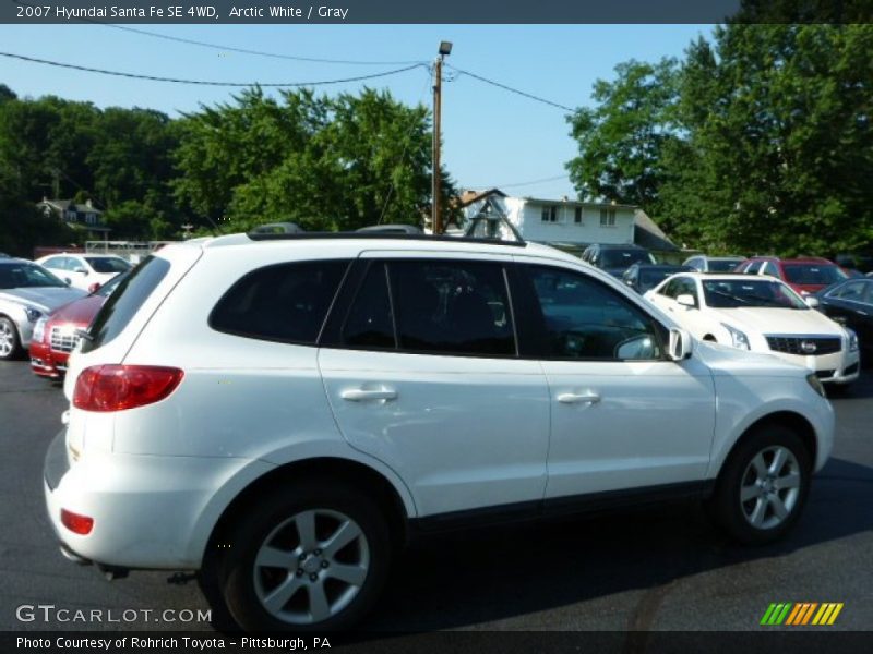 Arctic White / Gray 2007 Hyundai Santa Fe SE 4WD
