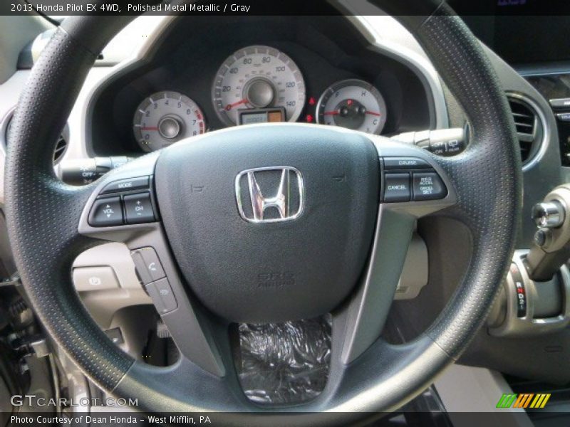 Polished Metal Metallic / Gray 2013 Honda Pilot EX 4WD