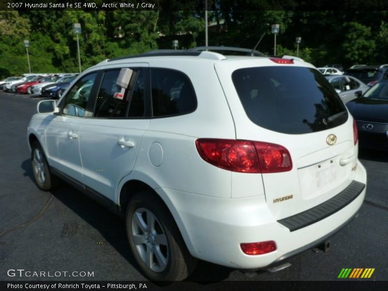 Arctic White / Gray 2007 Hyundai Santa Fe SE 4WD