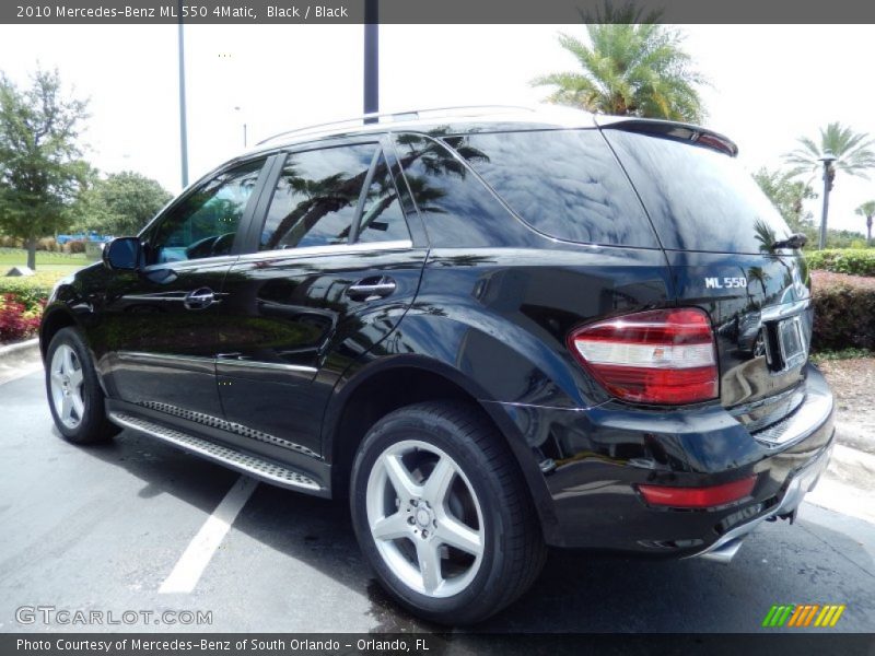 Black / Black 2010 Mercedes-Benz ML 550 4Matic