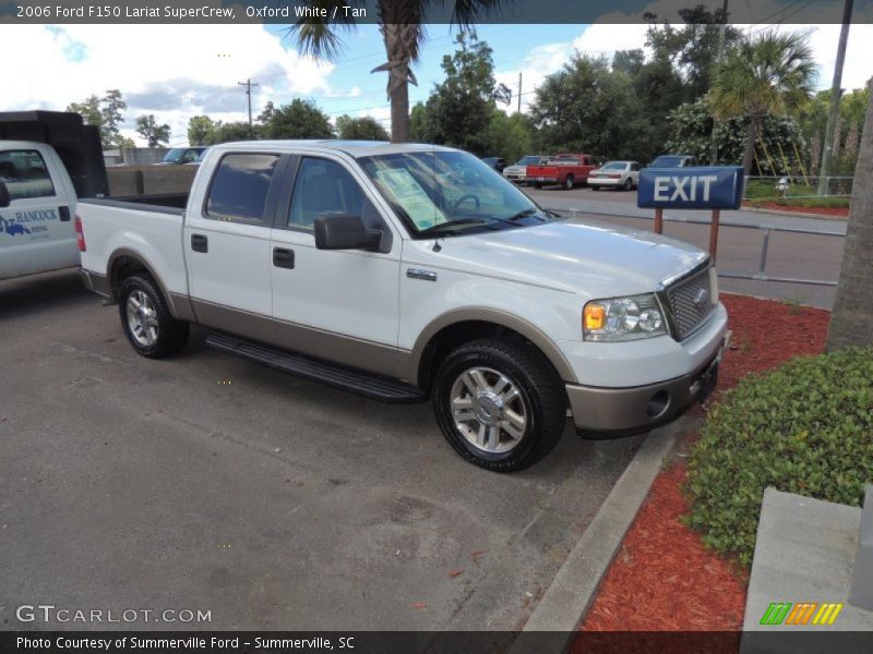 Oxford White / Tan 2006 Ford F150 Lariat SuperCrew