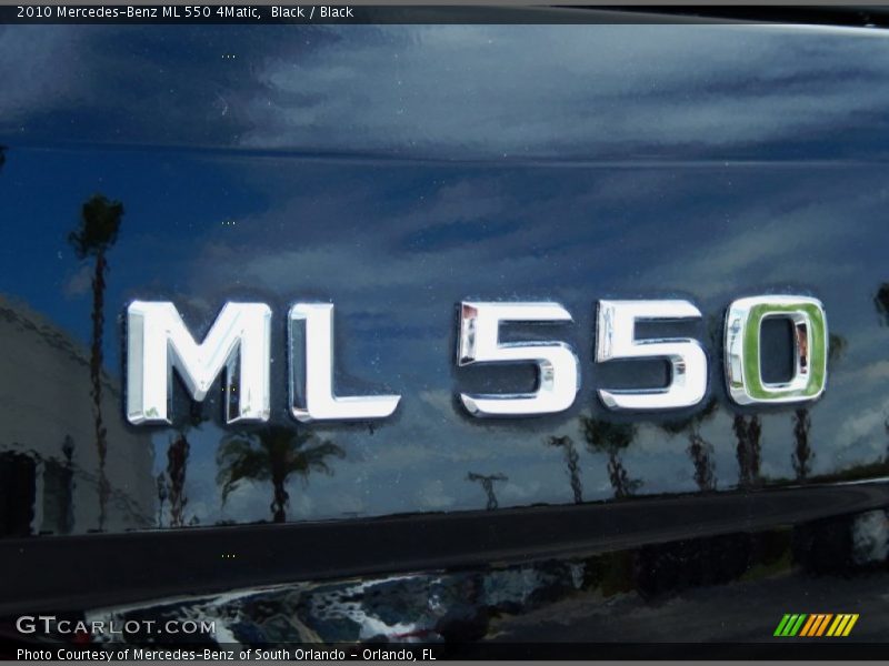 Black / Black 2010 Mercedes-Benz ML 550 4Matic
