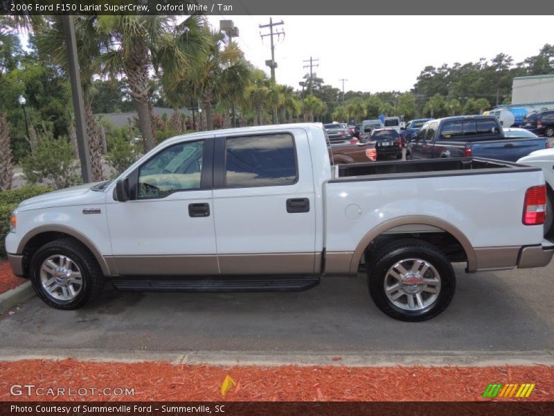 Oxford White / Tan 2006 Ford F150 Lariat SuperCrew