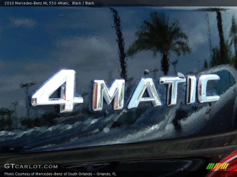 Black / Black 2010 Mercedes-Benz ML 550 4Matic