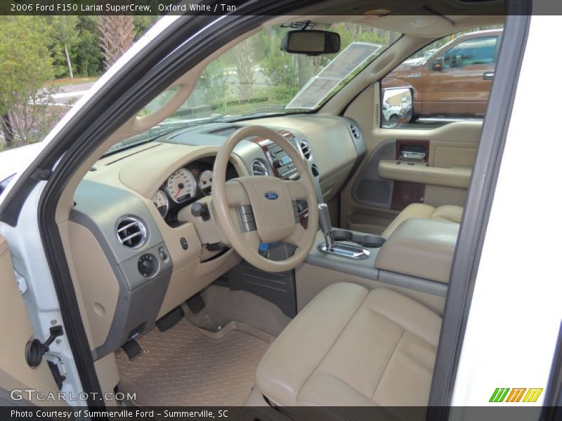 Oxford White / Tan 2006 Ford F150 Lariat SuperCrew